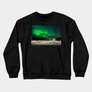 Aurora Dancing Above Inari Crewneck Sweatshirt